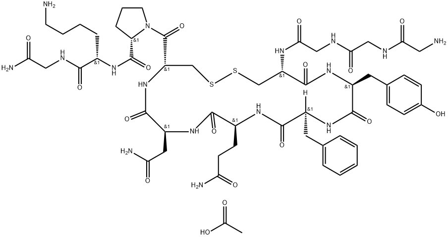 Terlipressin acetate Structure